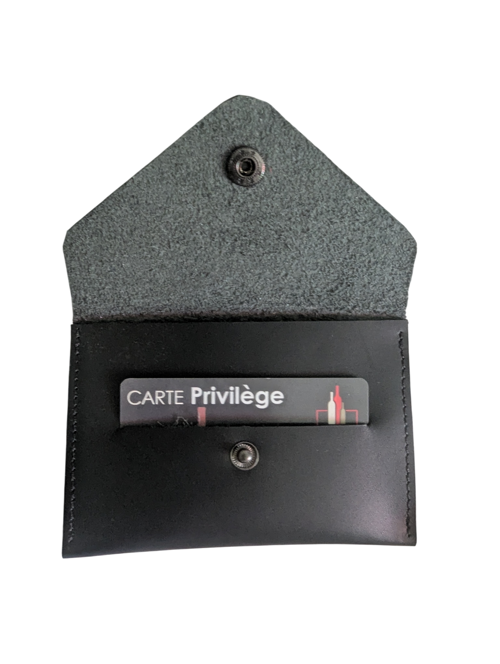 Porte carte noir avec rangement