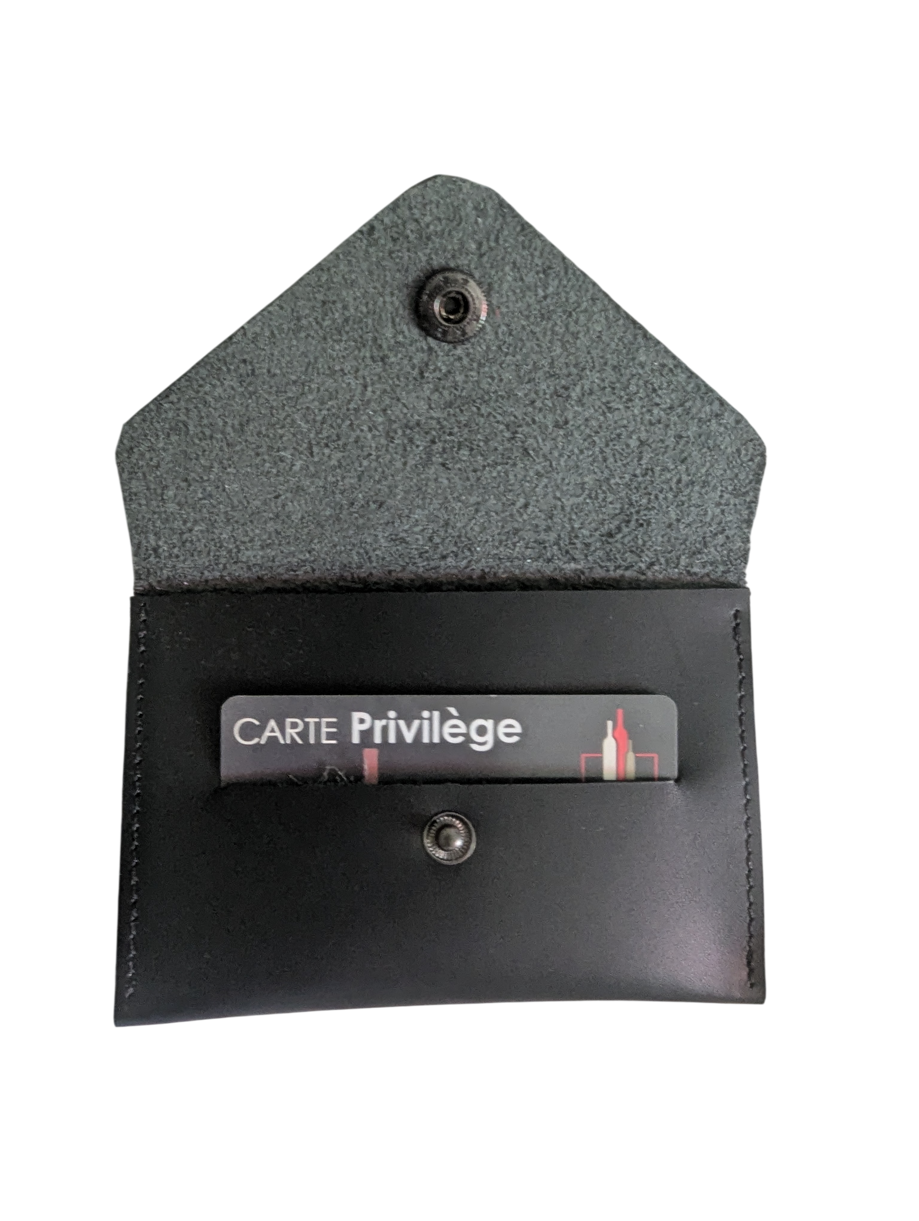 Porte carte noir avec rangement
