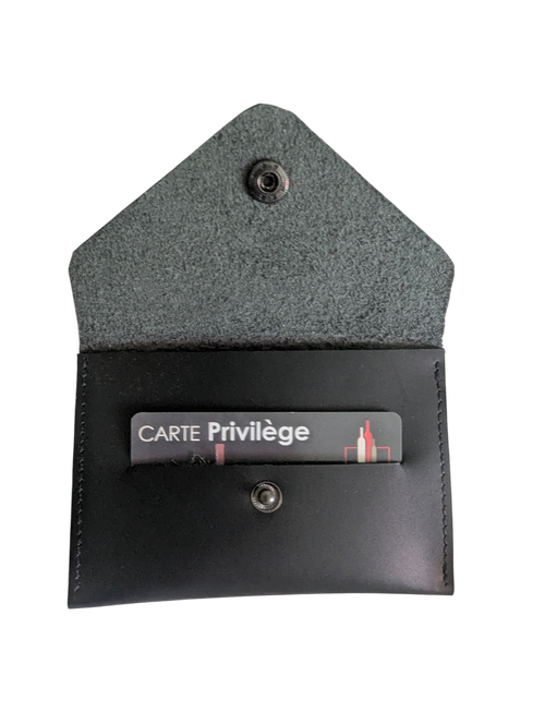 Porte carte noir avec rangement