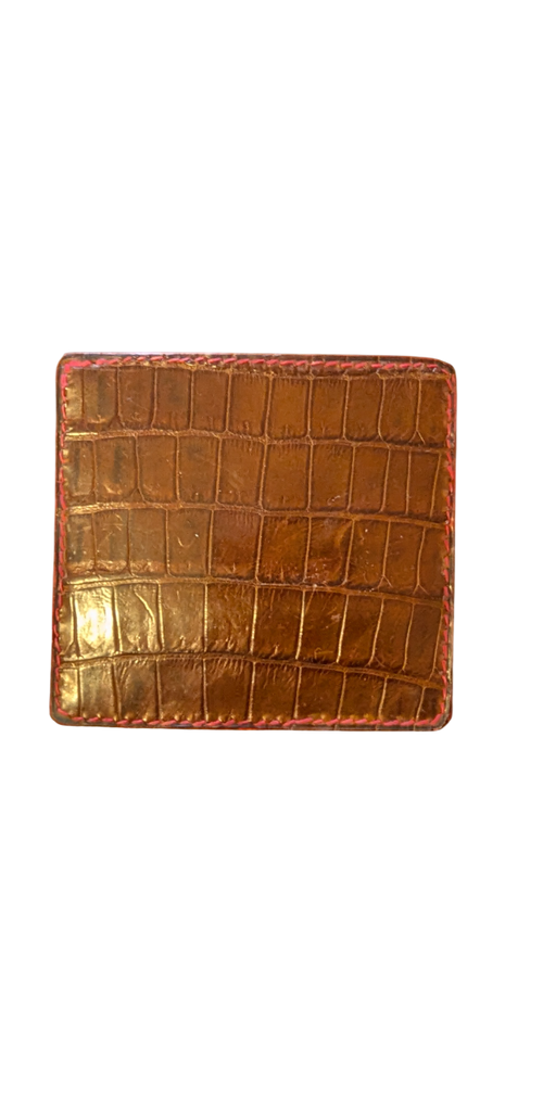 Porte carte croco